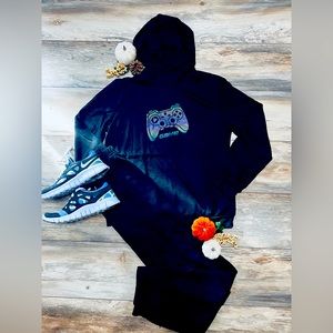 Boy Gamer black jogger pant set
